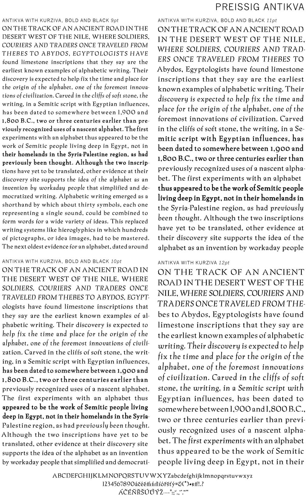 Preissig Antikva Text